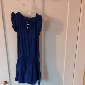 Chaps girls size 6 royal blue drees